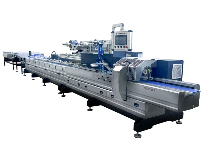 teknopack 300 - Family pack, waffer, biscuit, cake, on edge, bar feeding and packaging machine_